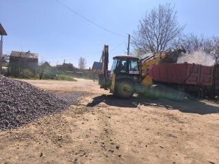 Ремонтные работы дорожного покрытия по улицам: Западная, Восточная, 3я со стороны первой Солки
