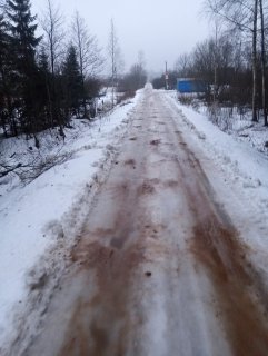 Обработка песком всей территории СНТ. Борьба с гололедом.